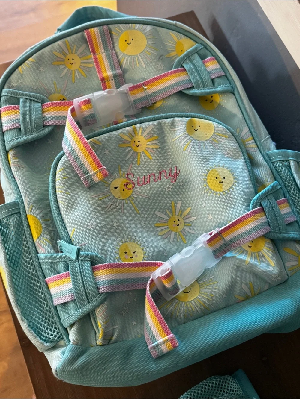 Pottery Barn Kids Mackenzie Sunshine Glow in the Dark Backpack + Lunch Box Set